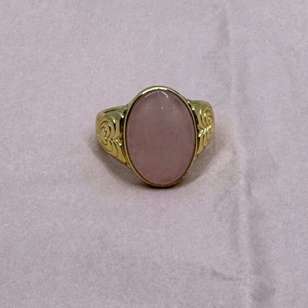 Gorjana Rose Quartz Love Ring